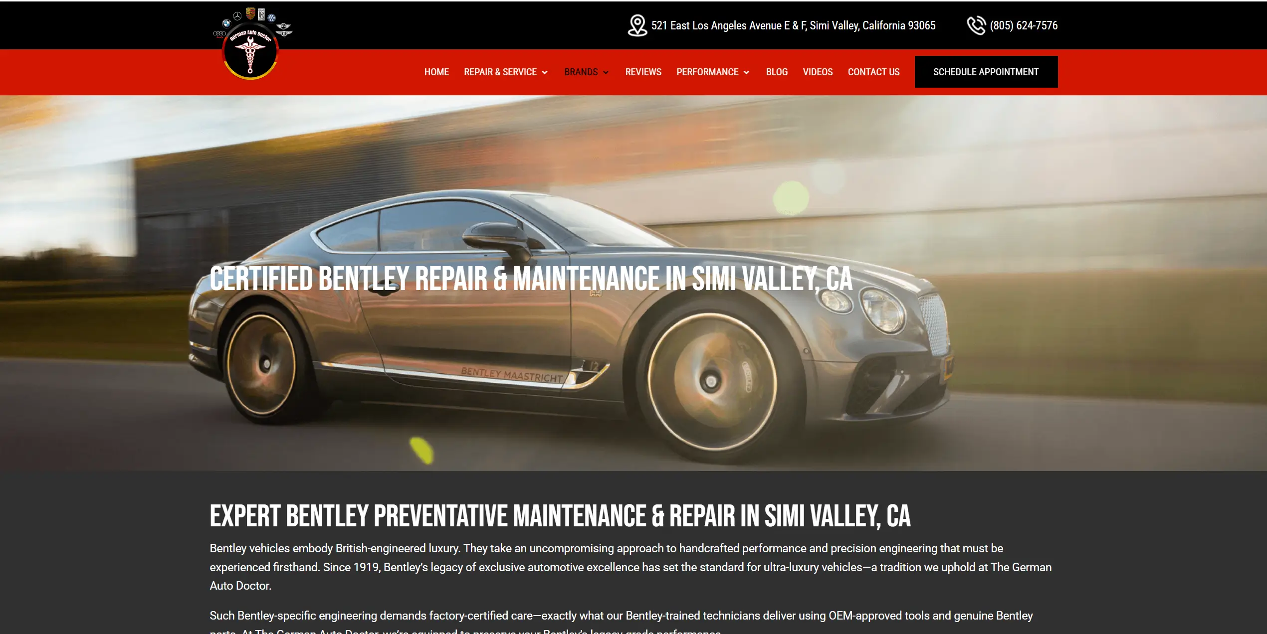 Bentley Repair