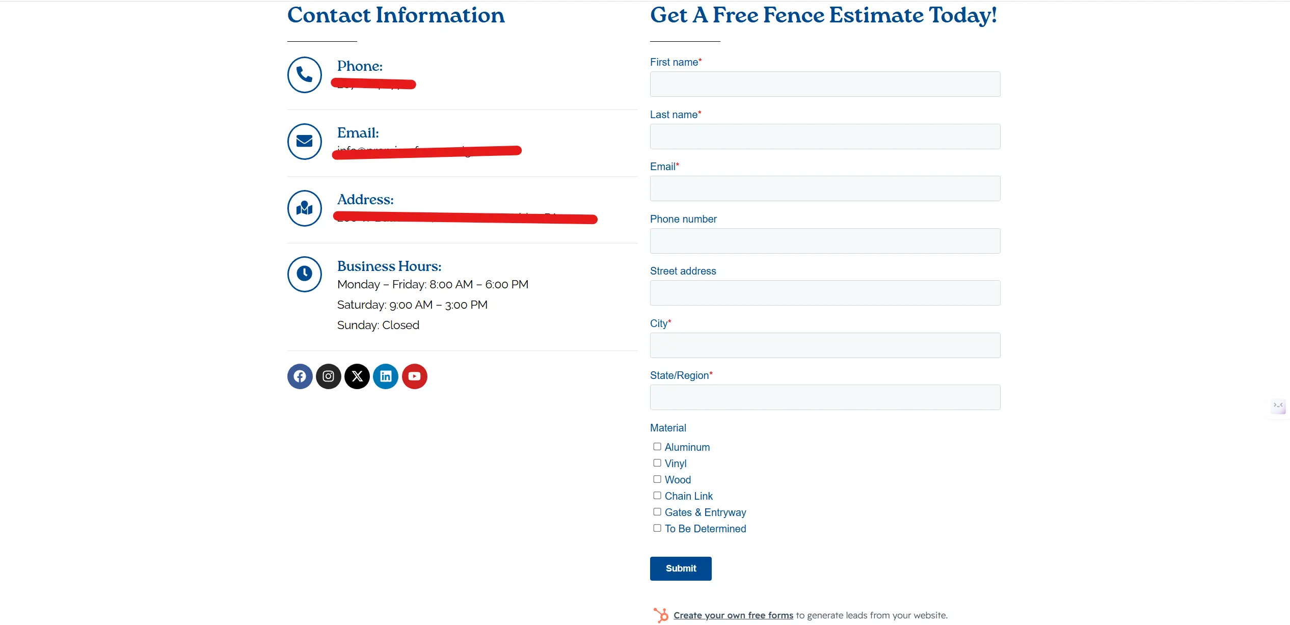 HubSpot Integration Mockup