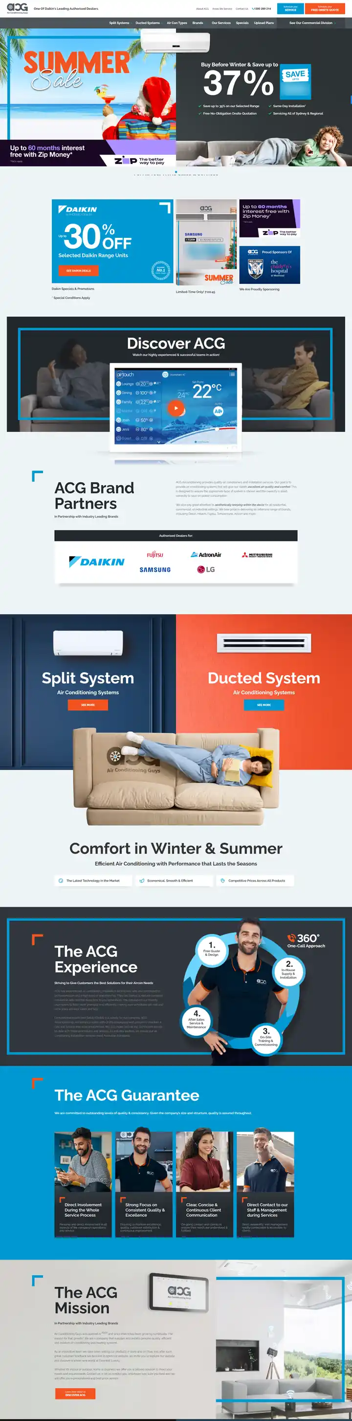 The Air Conditioning Guys Homepage page