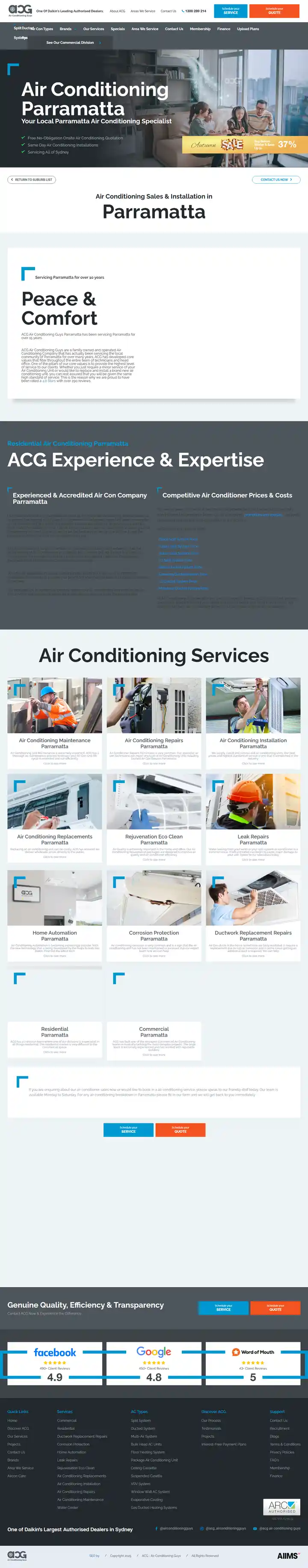 The Air Conditioning Parramatta page