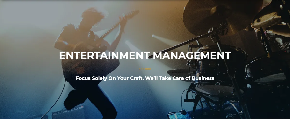 The Entertainment page banner